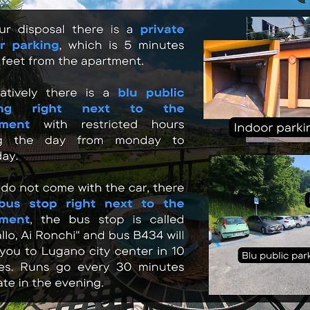 Suite Apartment With A View And Free Parking ルガーノ エクステリア 写真